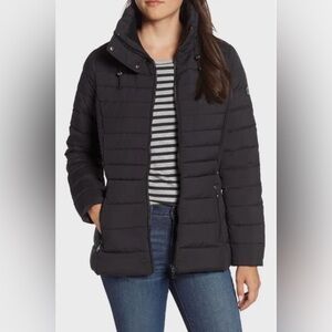 Bernardo Micro Touch Water Resistant Quilted Down Jacket Primaloft